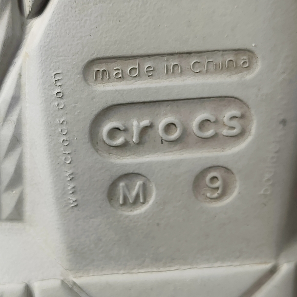 Crocs Beach Line Boat Slip On Graphite/Red Loafer Mens Shoes Size 9 - Picture 8 of 9